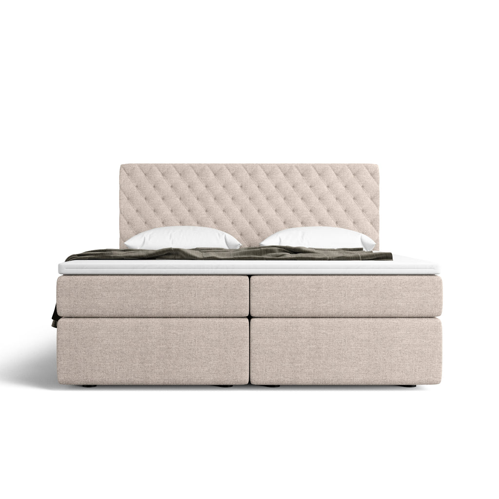 140x200 Boxspringbed MISTURA with storage & topper – LUSSO - my way of ...