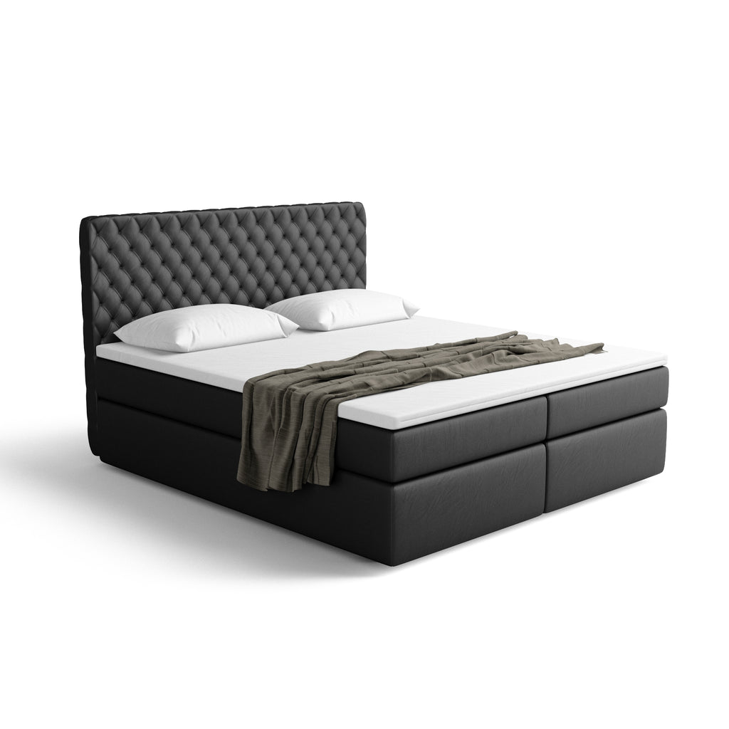 140x200 Boxspringbed MISTURA with storage & topper – LUSSO - my way of ...