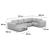 U form Sofa LUNA