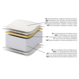 Colchón VESTA LUX - con memoria 3D AIR visco y tecnología Silverprotect®